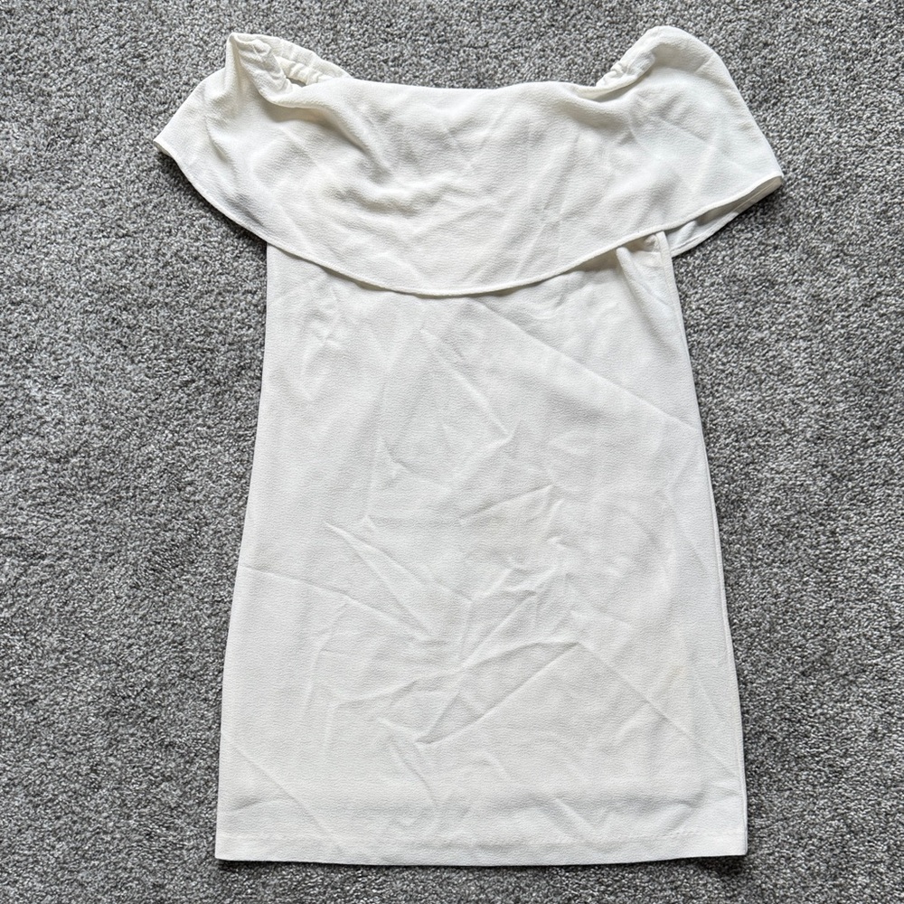 Elegant Off-Shoulder White Dress